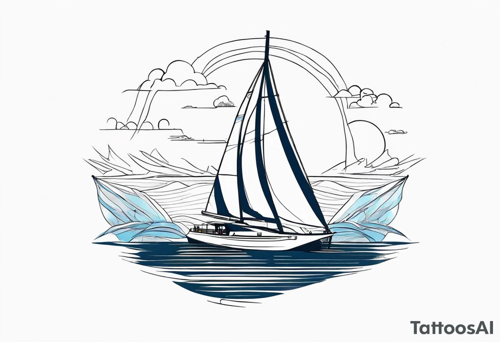 catamaran sailing Japan with  
 women 
women tattoo idea