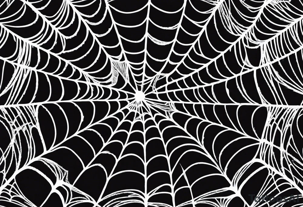 Spider web with black widow tattoo idea