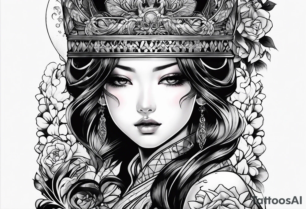 Tomie manga style tattoo tattoo idea