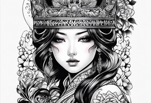 Tomie manga style tattoo tattoo idea