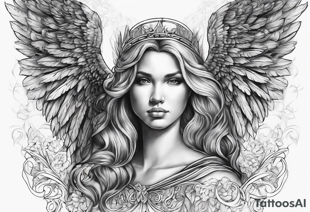 2  guardian angels tattoo idea