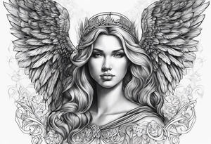 2  guardian angels tattoo idea