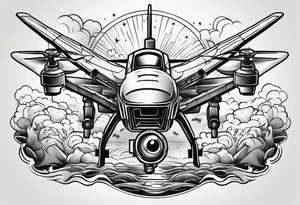 drone strike tattoo idea