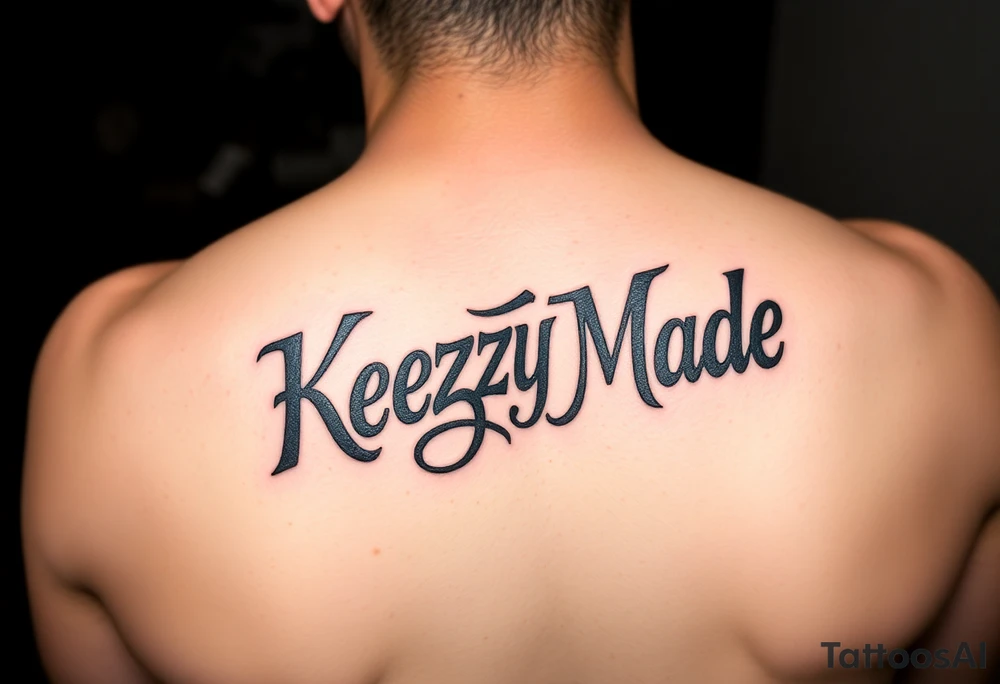 Griffiti bubble lettering (KeezY MadE) tattoo idea