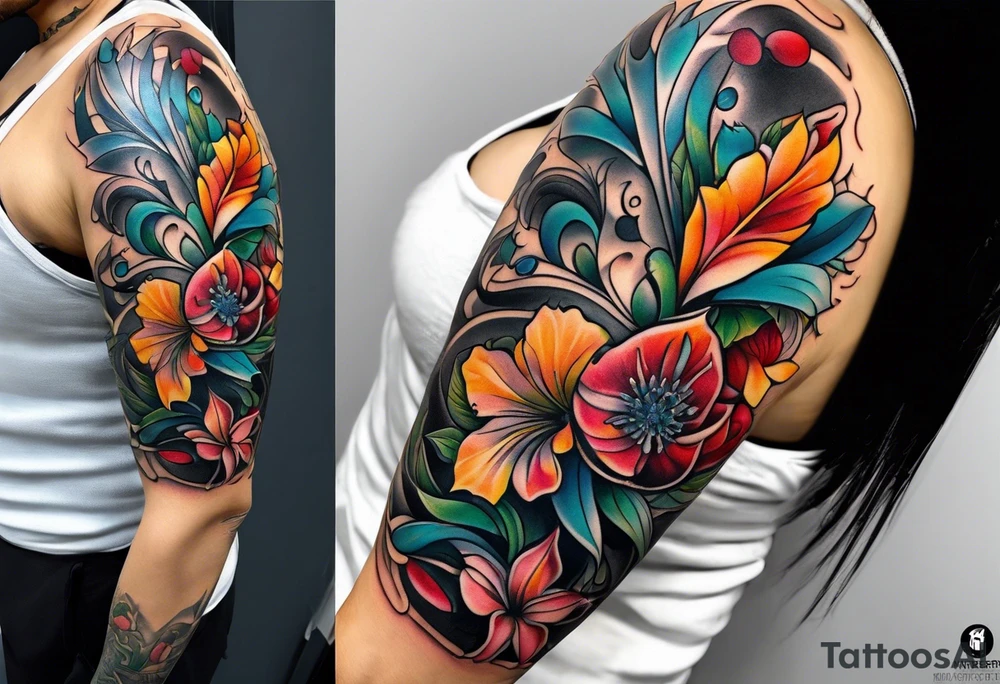 Half sleeve tattoo idea