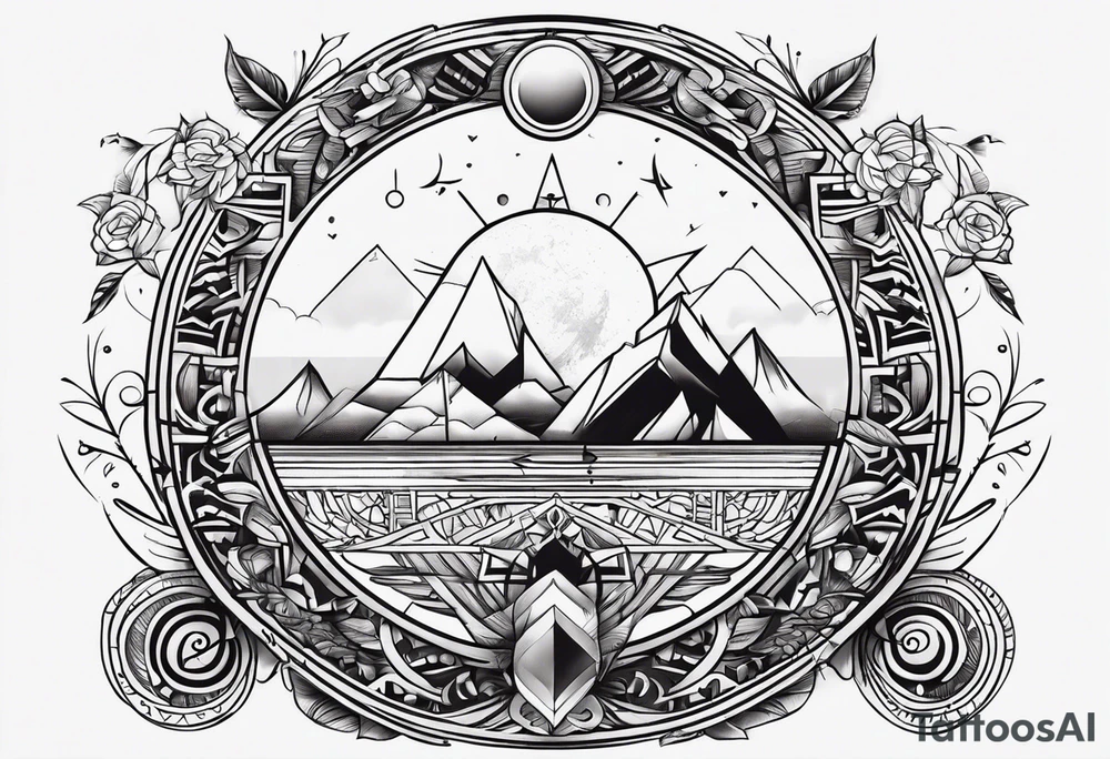 Tattoo about life balance tattoo idea