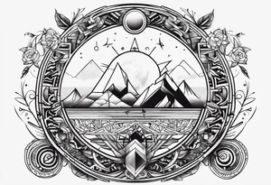 Tattoo about life balance tattoo idea