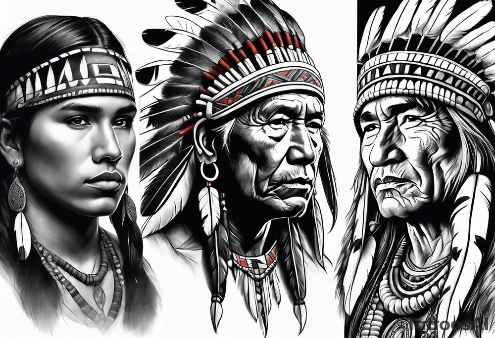 Native American tattoo idea