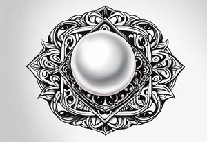 A single simple pearl for a small tattoo tattoo idea