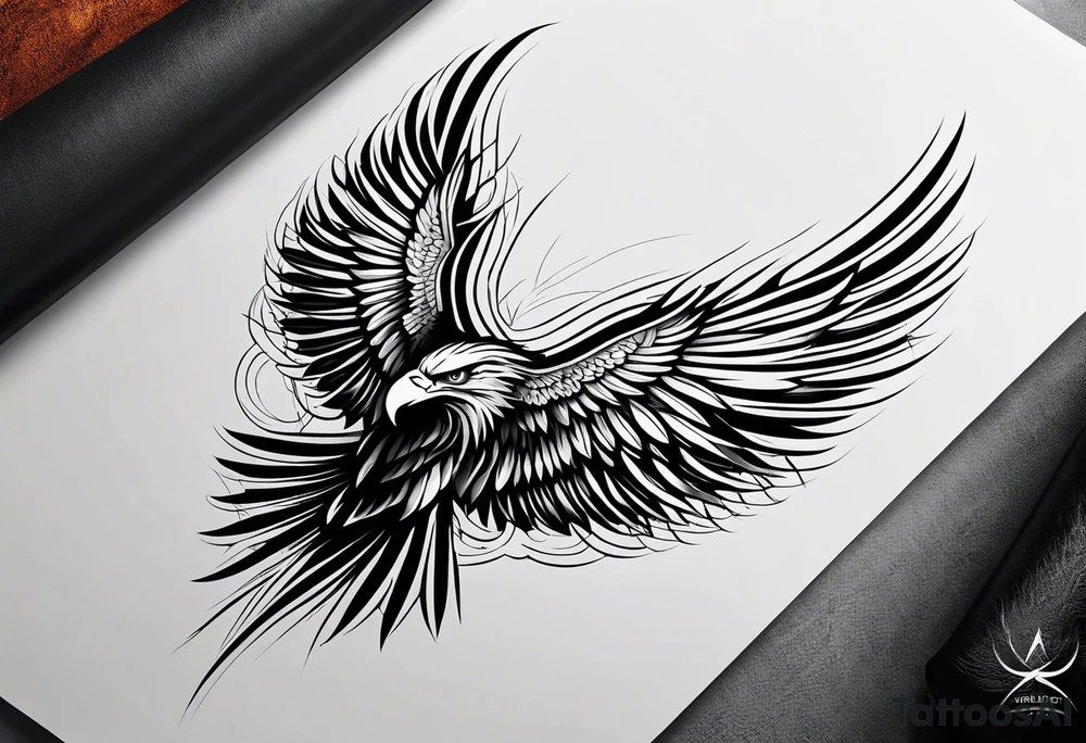 forearm tattoo
eagle wing tattoo idea