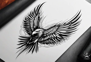 forearm tattoo
eagle wing tattoo idea