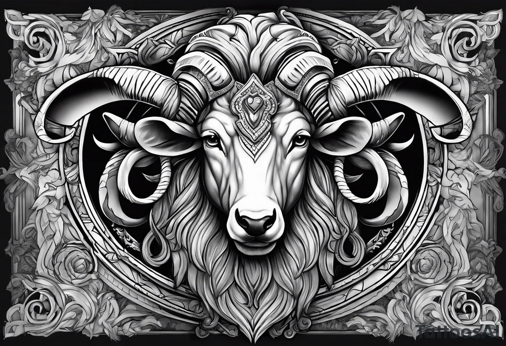 Aries as a Christian Warrior tattoo idea