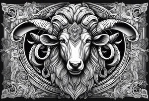 Aries as a Christian Warrior tattoo idea