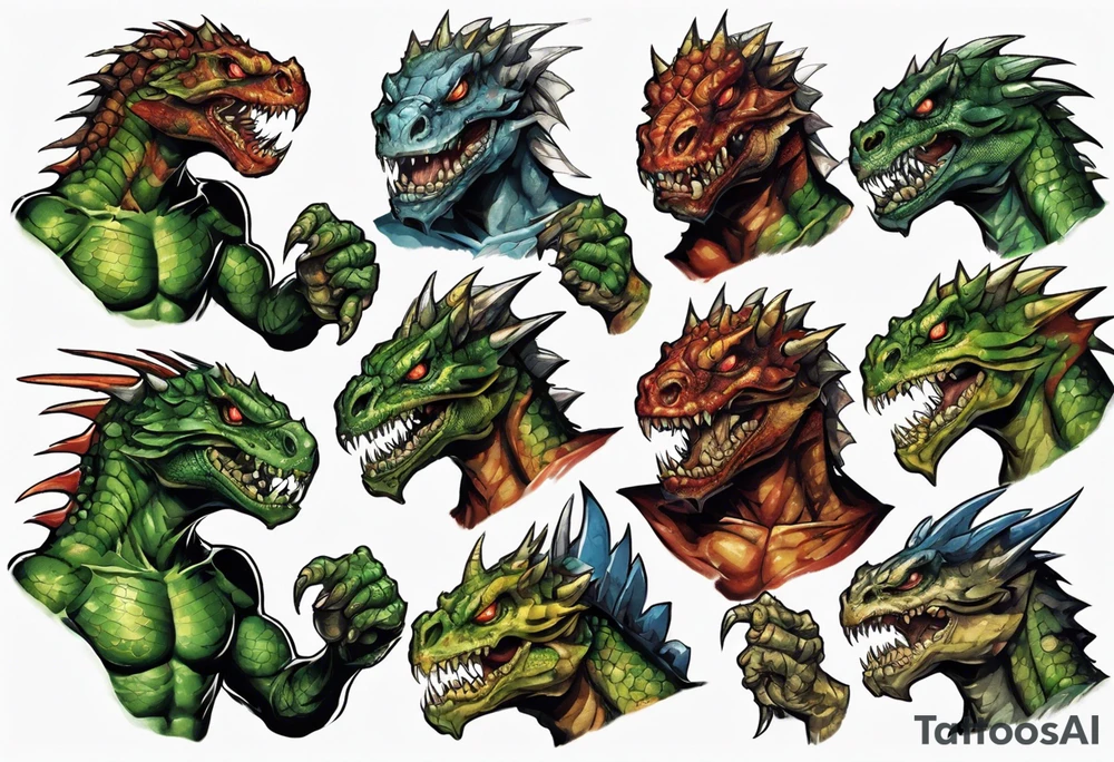 full heroes of might and magic 3 lizardman tattoo idea