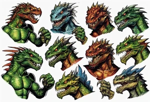 full heroes of might and magic 3 lizardman tattoo idea