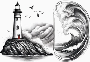 lighthouse tattoo idea