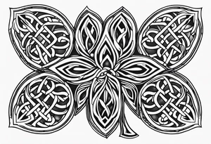 4 leaf clover celtic tattoo idea