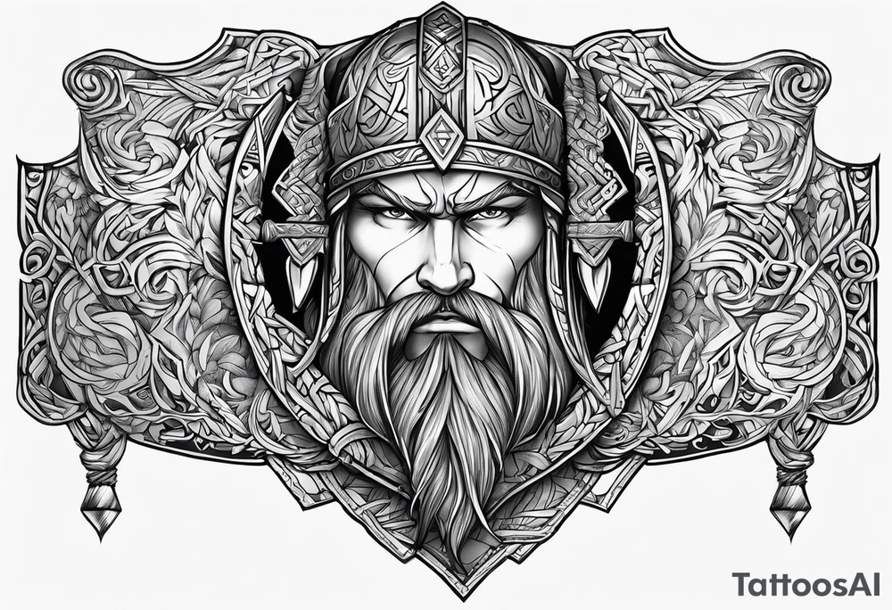 BRAZALETE DISEÑO VIKINGO tattoo idea