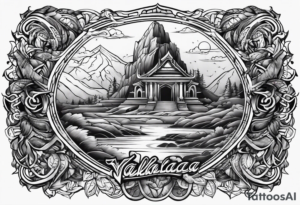 Valhalla word tattoo idea