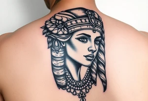 I want cleopatra but my face instead tattoo idea