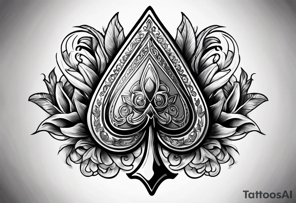 ace of spade tattoo idea