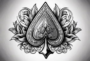 ace of spade tattoo idea