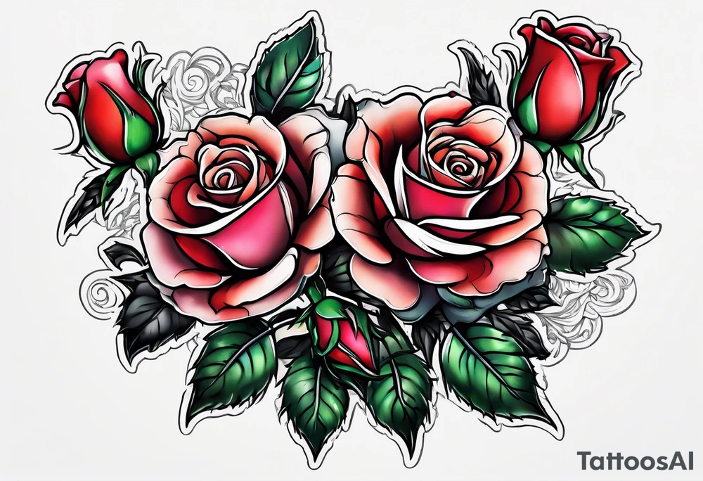 Every rose has its thorns tattoo idea
