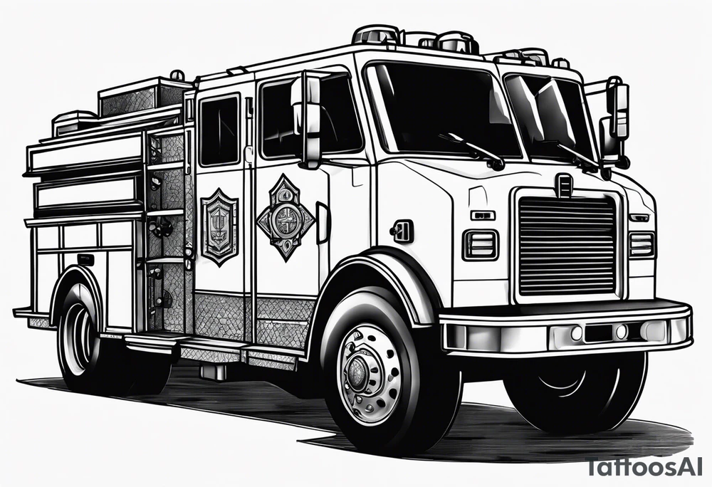 fire engine tattoo idea