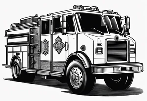 fire engine tattoo idea