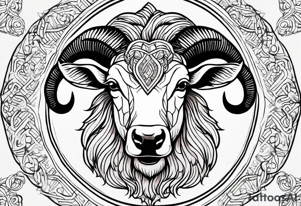 Aries sign tattoo idea