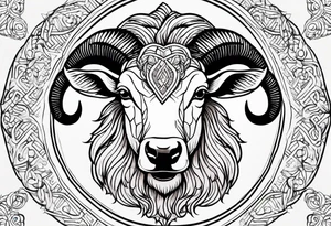 Aries sign tattoo idea