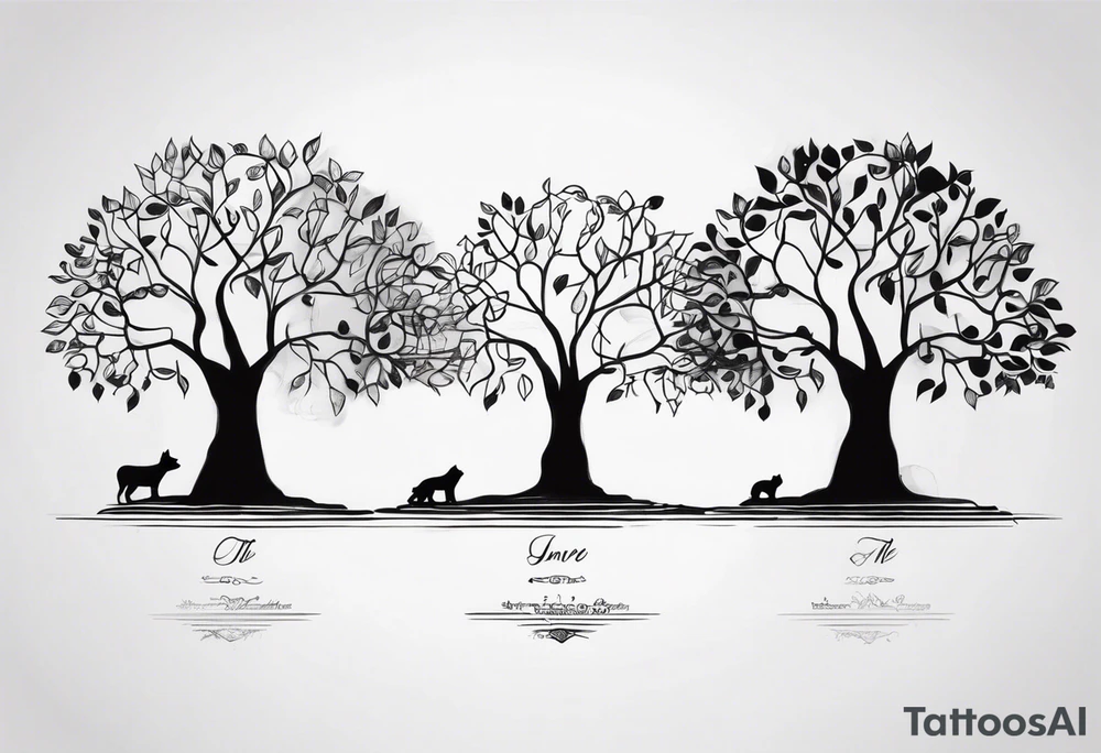 Family tree tattoo idea