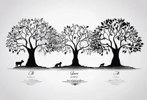 Family tree tattoo idea
