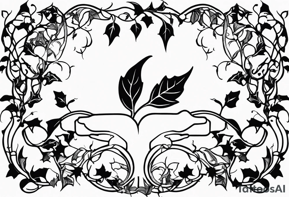 ivy, hands tattoo idea