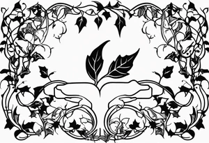 ivy, hands tattoo idea