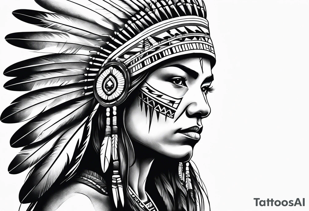 Native American Spirit tattoo idea