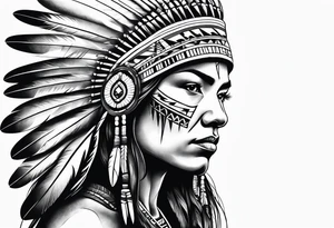 Native American Spirit tattoo idea