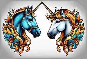Leo and Sagittarius together tattoo idea