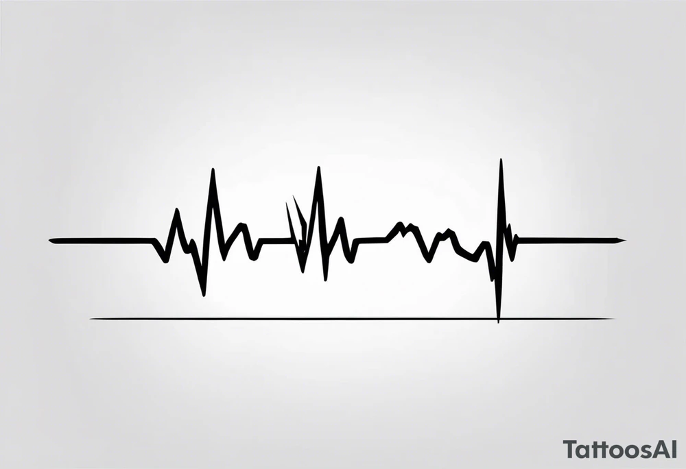 ekg tattoo tattoo idea