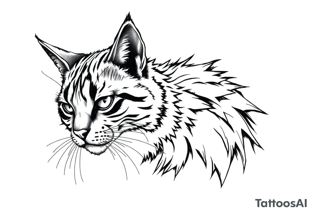 alley cat pixelated pc game tattoo idea