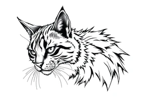 alley cat pixelated pc game tattoo idea