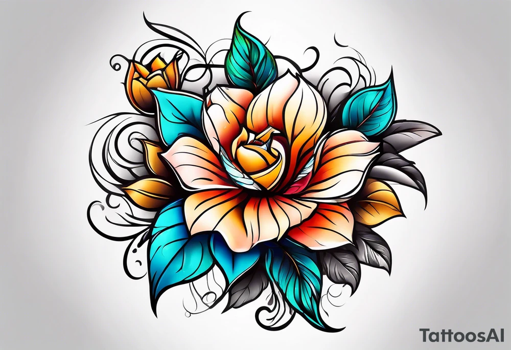 Family half sleeve tattoo idea