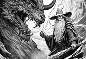 Gandalf vs Balrog tattoo idea