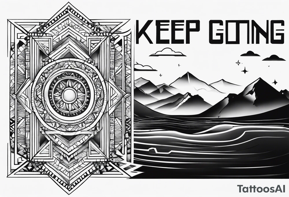 "Keep going" tattoo idea