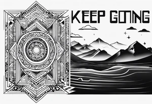 "Keep going" tattoo idea
