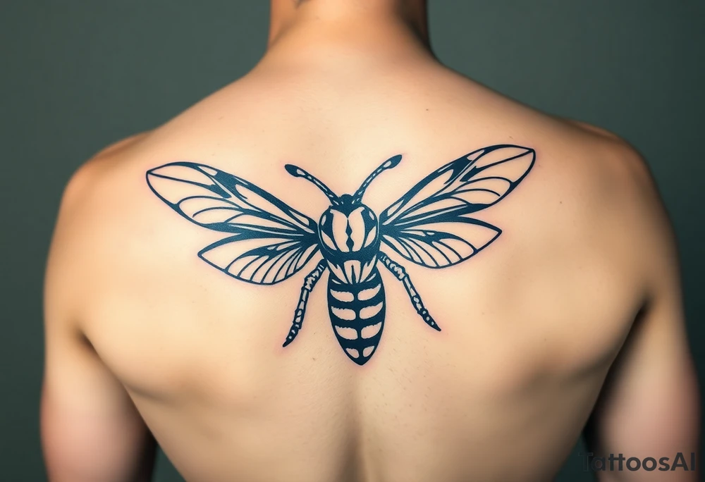 Fierce Hornet flying tattoo idea