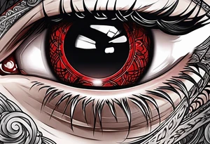 Sharingan eyes tattoo idea