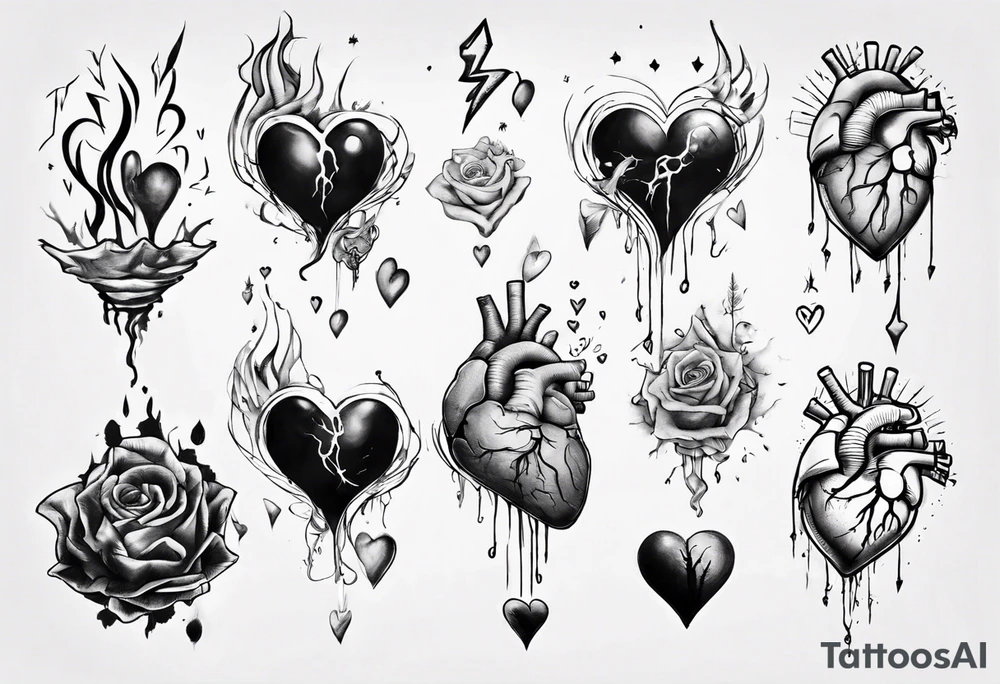 Mind and heart floating away tattoo idea