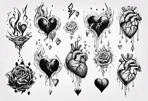 Mind and heart floating away tattoo idea