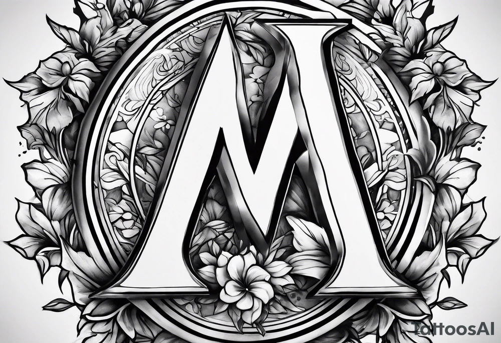 the letters A W R tattoo idea